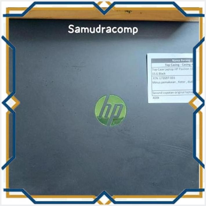 [SAM] TOP CASING - CASING ATAS TOP CASE LAPTOP HP PAVILION 15 HP 15-EC 15.6 BLACK SECOND COPOTAN ORI