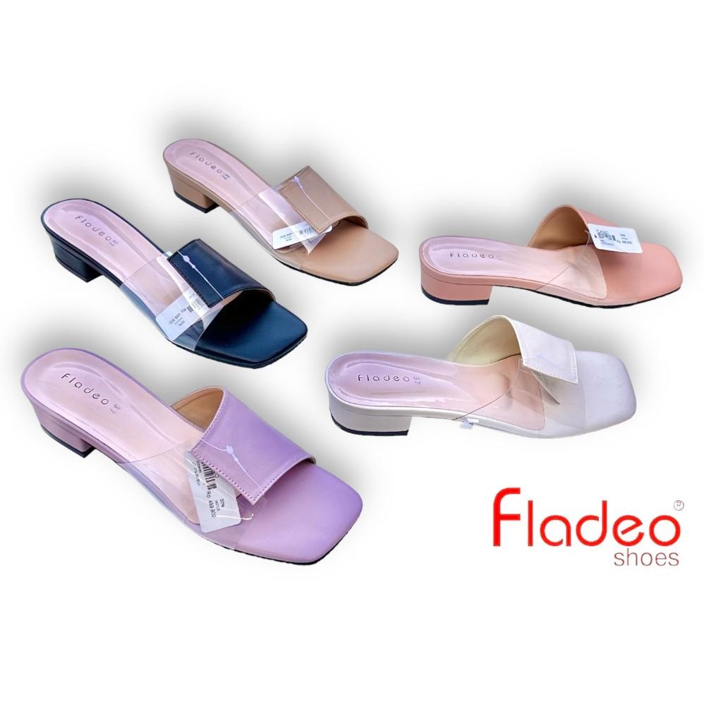 New Sandal wanita heels selop terbaru Fladeo sandal hak 3cm sandal super elegan sandal kondangan
