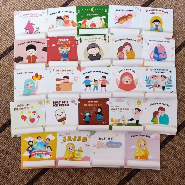 

TERLARIS 24pcs amplop + plastik lebaran unik lucu angpau uang Diluar Kekinian by Giftproject.id Ae-24