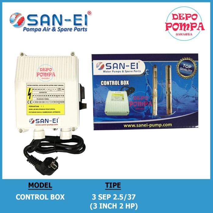 Control Box Pompa Air Satelit San Ei 3 Inch 2 Hp