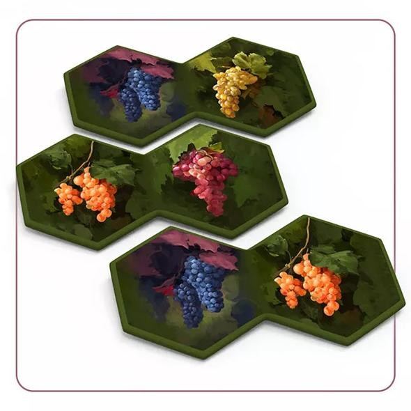 

BIG SALE THE CASTLE OF BURGUNDY SPECIAL EDITION ACRYLIC UPGRADE HEX TILES !!!!!