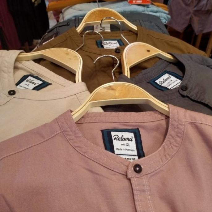 Koko Kemeja Kemko Kurta Polos Retama Sajuak