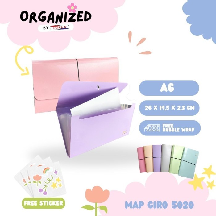 

TOPLA Map Giro A6 / Map Harmonika 13 Slot A6 / Map Expanding file A6 / TOPLA Map Giro 5020 A6