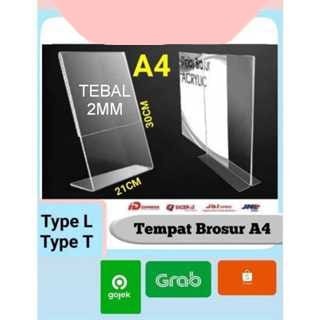 

HOT SALE! AKRILIK TEMPAT BROSUR / TENT HOLDER / TENT CARD AKRILIK DISPLAY UKURAN A4 A5 A6