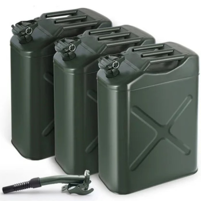 TERBARU Jerigen besi 20 liter Offroad Army BISA GRAB