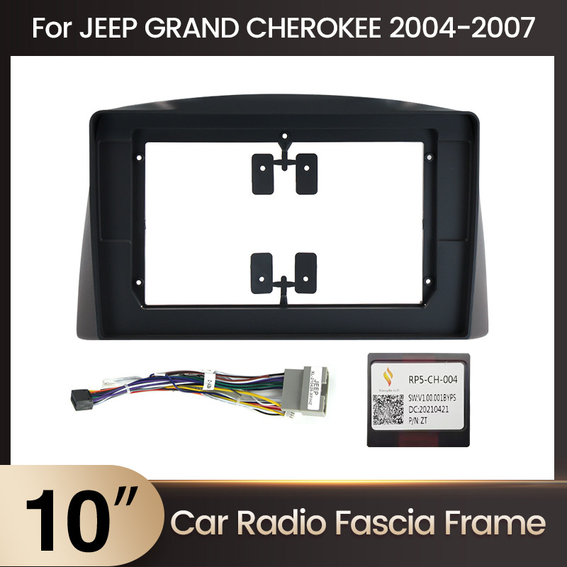 JEBA 10inch For Jeep Grand Cherokee 2004-2007 Car Radio Frame Dashboard Panel Bracket for Panel Powe