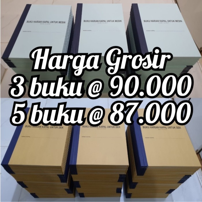 

TERBARU! Jurnal Log Book Buku Harian Kapal Engine Mesin Deck