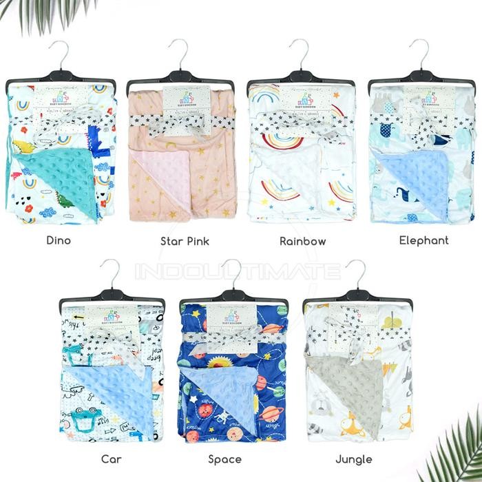 Selimut Bayi Baru Lahir Perempuan Laki-Laki Bs-059 Selimut Tidur Bayi Baru Lahir Lembut Bulu Halus