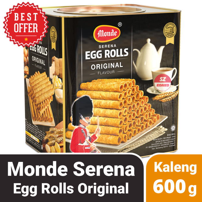 

Monde Serena Egg Roll Original 600 Gr - Cookies Kaleng 600G