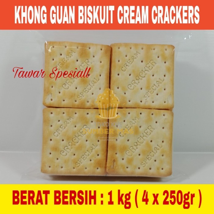 

Biskuit Cream Creakers/ Biskuit Gabin/ Gabin Tawar 1 Kg