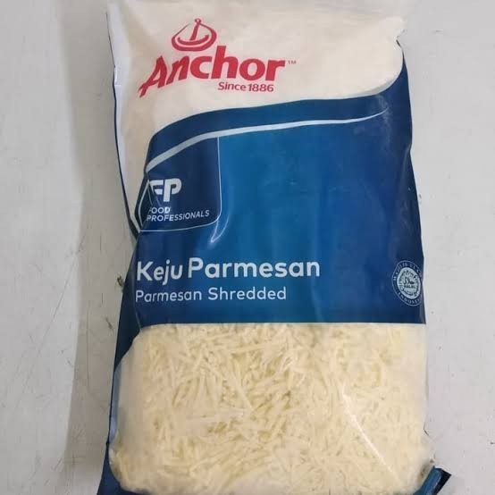

Anchor grated parmesan keju bubuk ( shredded ) 1 kg