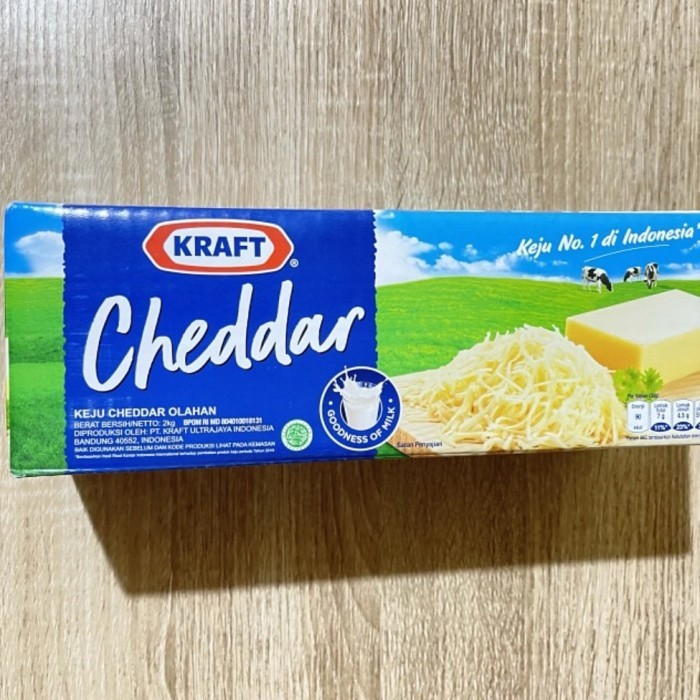 

Keju Kraft Cheddar kemasan 2kg