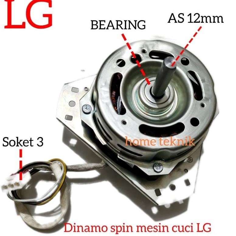 Dinamo Spin dinamo pengering mesin cuci LG 8kg - 12kg as12mm