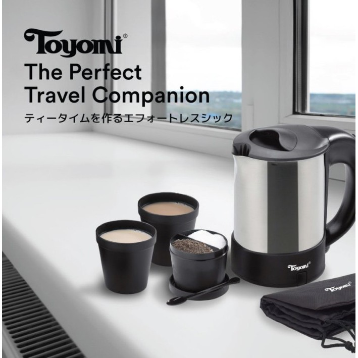 

Toyomi 0.5L Stainless Steel Travel Kettle Jug WK 315