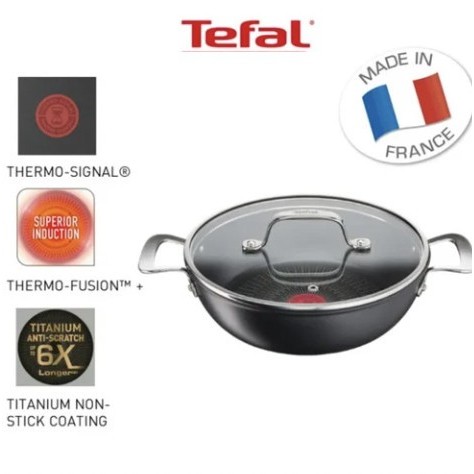 

Tefal Panci Anti Lengket dan anti gores Shallow Pan 26cm G25571
