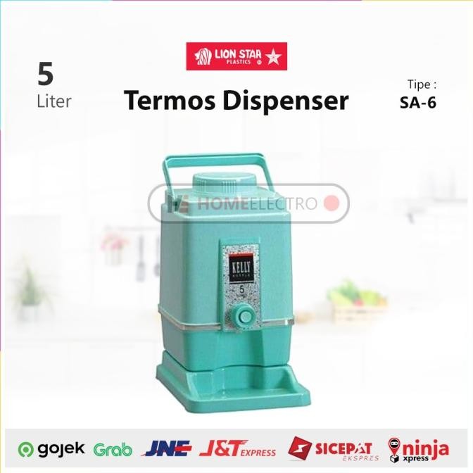 Kelly Drink Jar 5 Liter Lion Star Termos Dispenser Air Wadah Minuman