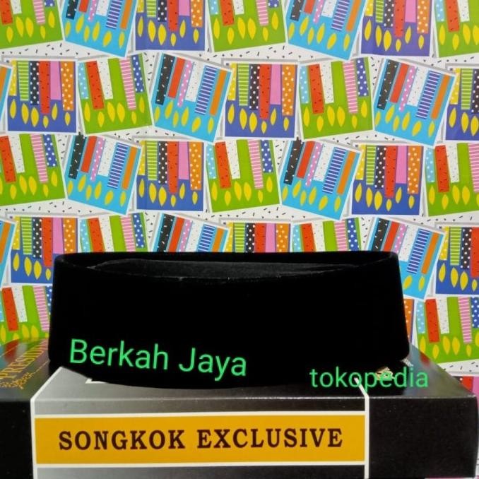 Terjangkau Songkok Pendek 6 Cm Peci Hitam Kopiah Hitam Unik