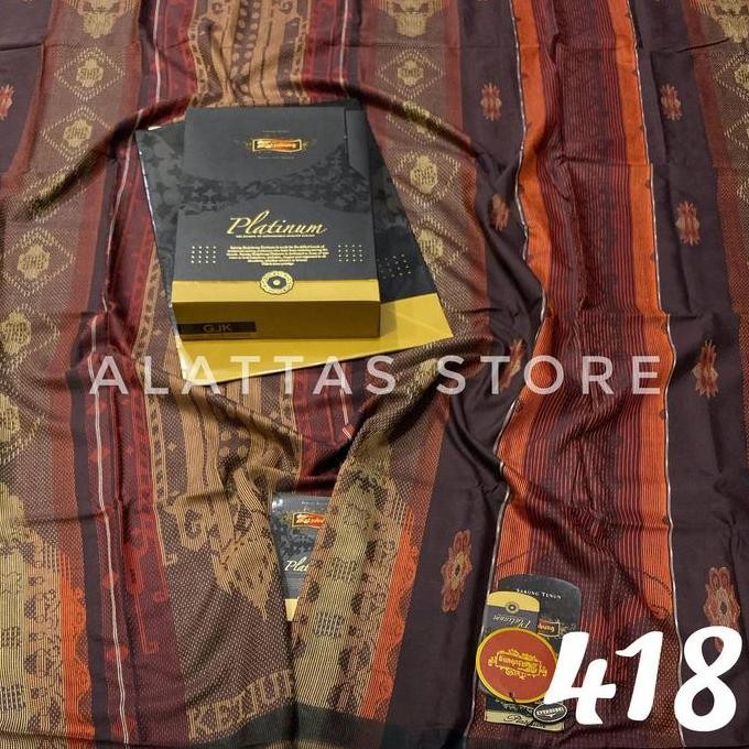 Terjangkau Sarung Ketjubung Platinum Gold Ori/Grosir Sarung/Sarung Kecubung Murah Platinum Grade Gol