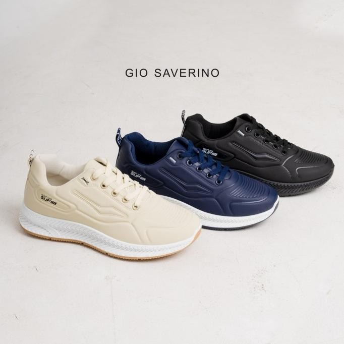 Sepatu Sneakers Hitam Pria Gio Saverino