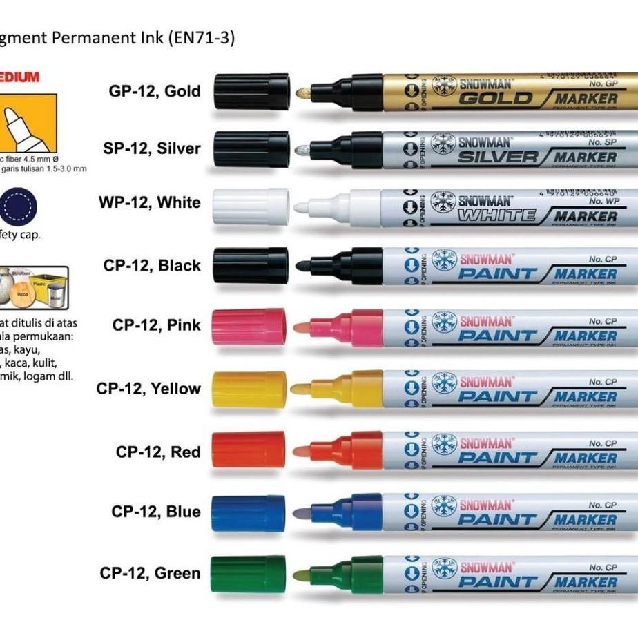 

12Pc Pidol Paint Marer Nowman