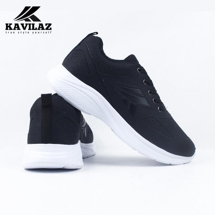 KAVILAZ True Style Yourself Sepatu Pria Big Size Jumbo Hitam Polos Sepatu Kassual Formal Size 43-48