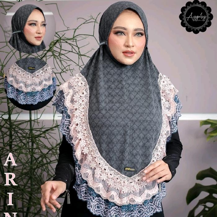 TERBARU DEWISA SHOP- HIJAB INSTAN ARINI RENDA NONPAD MIMOSA PREMIUM ORI AYYUBY HIJAB
