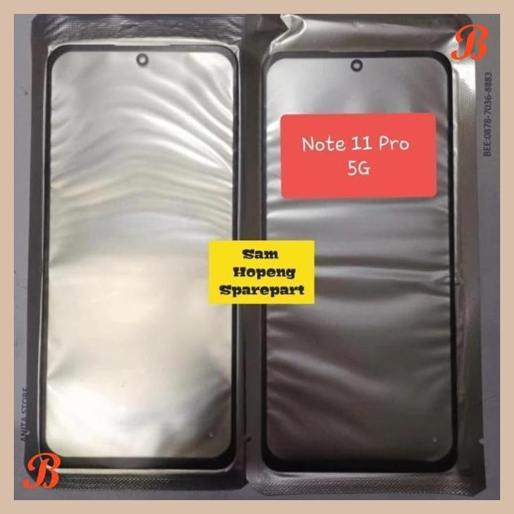 [SAM] KACA DEPAN LCD / KACA TOUCHSCREEN / GLASS + OCA COMPATIBLE REDMI NOTE 11 PRO 5G