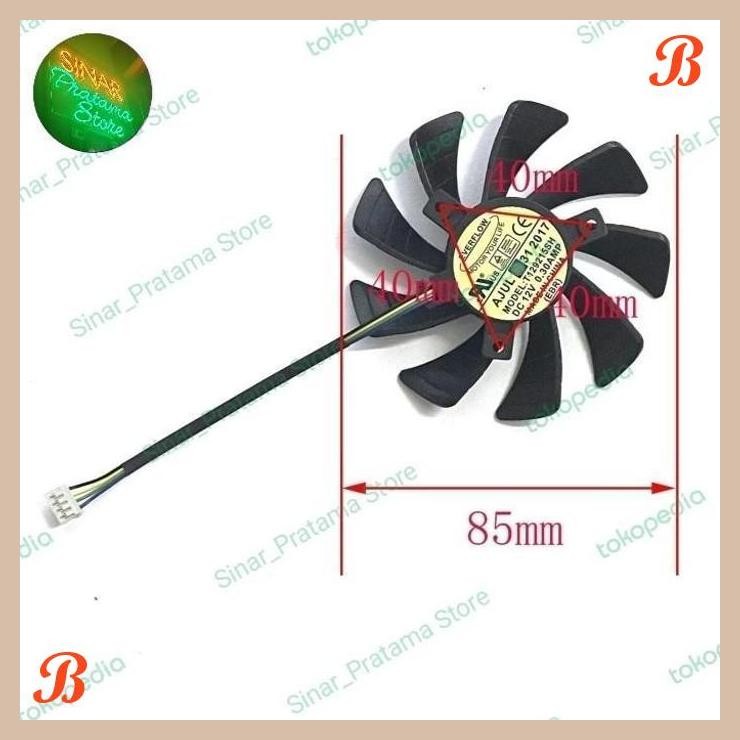 [SRP] FAN VGA ZOTAC GTX 1060 960 950 MINI 85MM 4PIN SINGLE FAN OEM