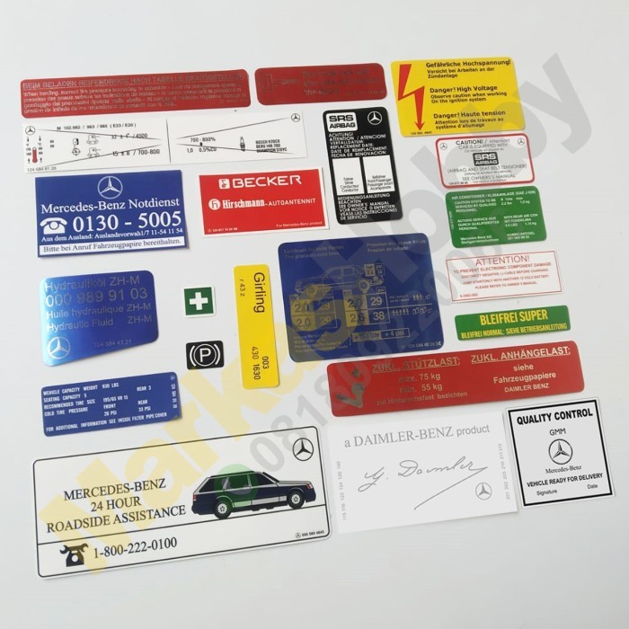 Sticker Mercedes W124 Set