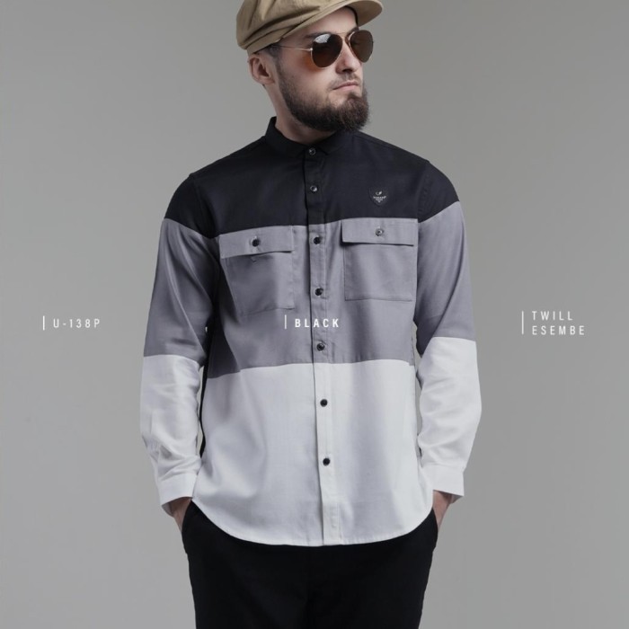 Samase U138P Kemko Color Block Ls {TerlarisBest Seller}