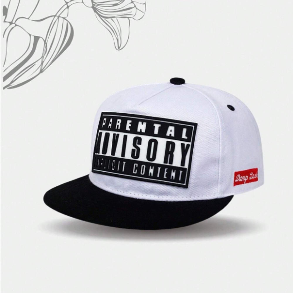 Topi Snapback Hat Hip-Hop Parental Advisory Explicit Content - U60