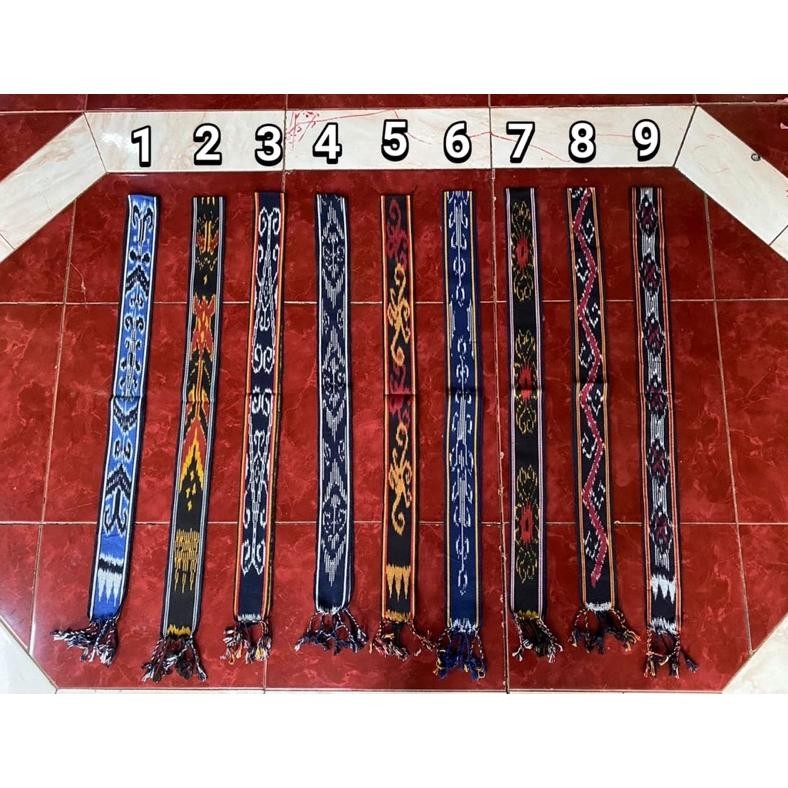 [ kualitas premium] kain Tenun Ikat kepala etnik ( dayak kalimantan sumba sulawesi toraja) syal tenu