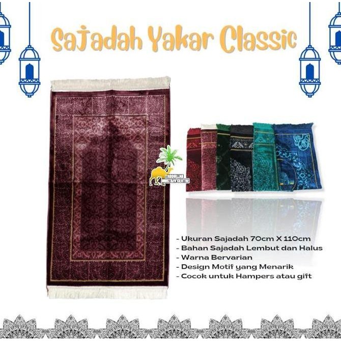 Terjangkau Sajadah Yakar Ultra Classic Turkey/ Sajadah Yakar Turki Wangi / Sajadah Turki