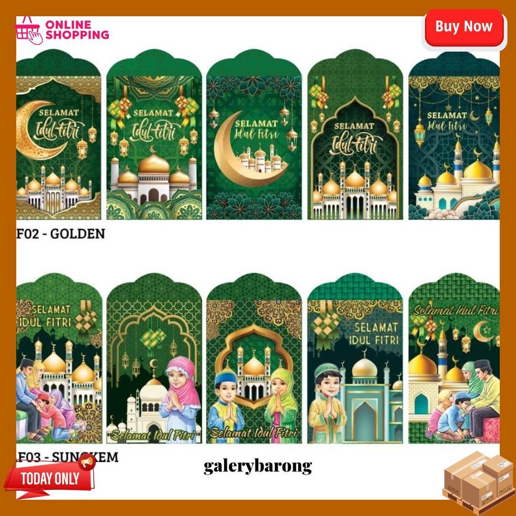 

Angpao / Amplop Lebaran Idul Fitri Sedang Medium Isi 8 Lembar Bisa Cod