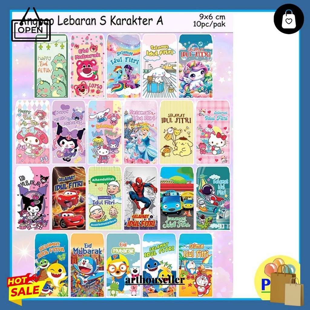 

Murah !! Amplop Idul Fitri Isi 10Pcs Uk S Karakter / Angpao Lebaran Kecil / Amplop Lebaran Idul Fitri / Angpao Karakter Cowok Cewek / Amplop Lebaran Mini / Amplop Lebaran 2025, Islamic, Lebaran, Idul Fitri, Eid Mubarak, Hari Raya,Fitr,Amplop Lebaran Lucu