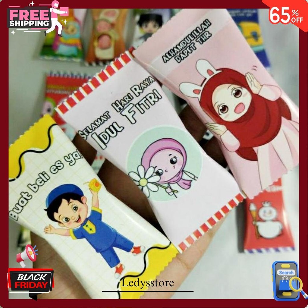 

(Isi 100Pcs) Amplop Lebaran Bentuk Permen / Amplop Thr Lebaran Permen / Amplop Permen Idul Fitri Cod