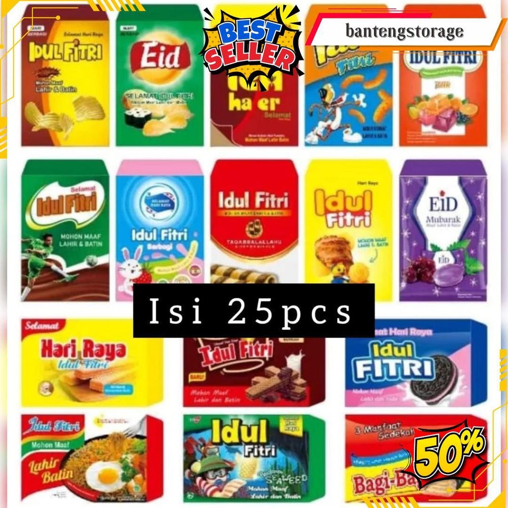 

Amplop Angpao Lebaran Idul Fitri Lucu Karakter Animasi Mix 5 Motif Isi 100 Pcs, 50 Pcs, 25 Pcs Mix Terlaris