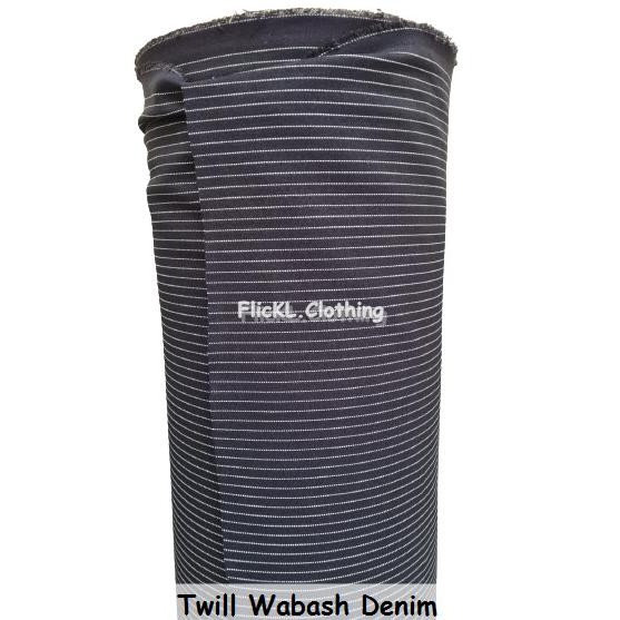 Sale Bahan Kain Jeans Hickory Denim Hickory Stripe Denim Hickori Jeans Hickori Stripe Salur