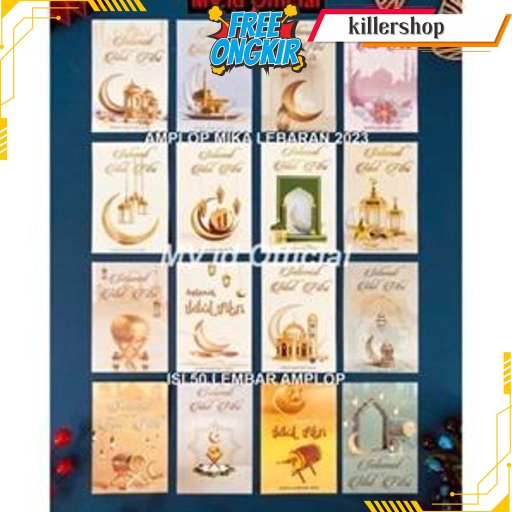 

Amplop Lebaran Idul Fitri (Isi 50 Lembar) Amplop Karakter Angpao Thr Gift Lebaran Hari Raya Eid Mubarak Terbaru Original Produk