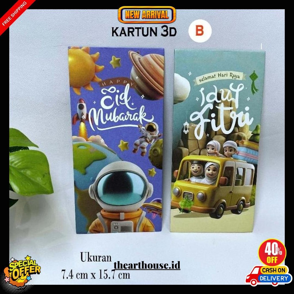 

Amplop Lebaran 2025 Unik Aesthetic 1 Pack ( Isi 10 Pcs ) Siap Pakai Amplop Idul Fitri Jumbo Cod