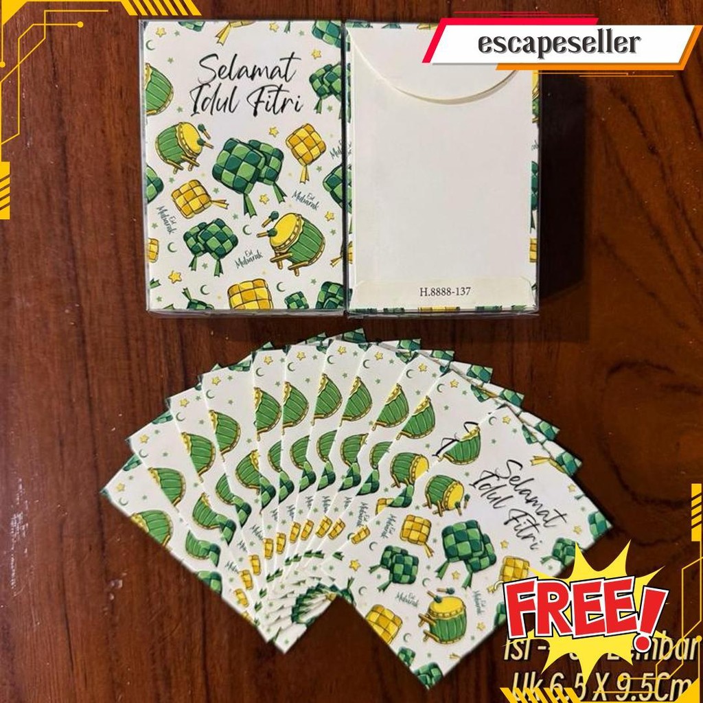 

Amplop Lebaran Idul Fitri (Isi 50Pcs) Mika Viral Idul Fitri Original Produk