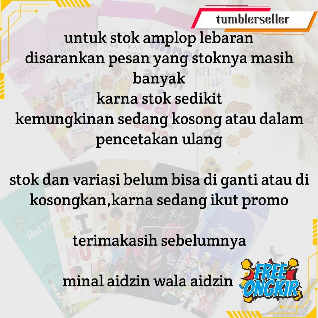

Amplop Lebaran Isi 10 Pcs,Amplop Lebaran Panjang,Amplop Idul Fitri Amplop Lebaran Grosir Bahan Tebal Premium Termurah Banget