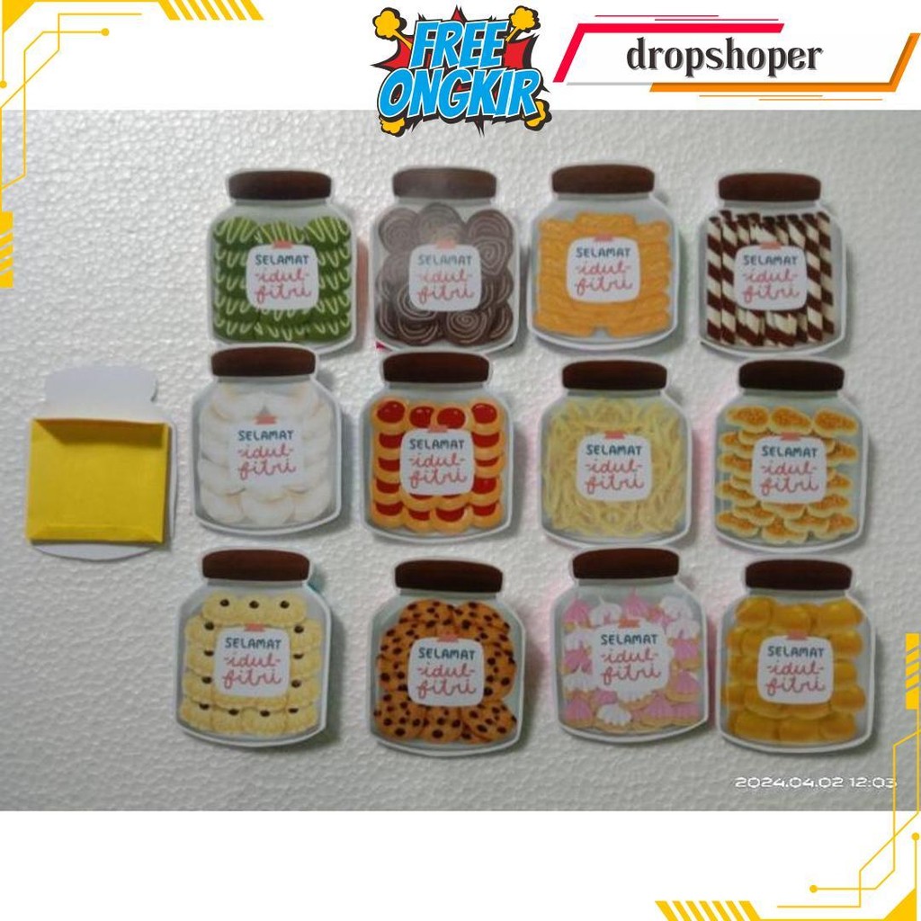 

Amplop 3D Kue Lebaran Isi 1Pcs Terlaris