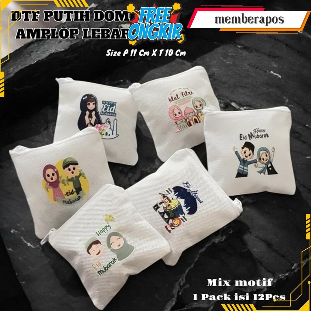

Dtf Putih Dompet Amplop Lebaran Dtf Putih 1 Pack Isi 12Pcs Bisa Cod