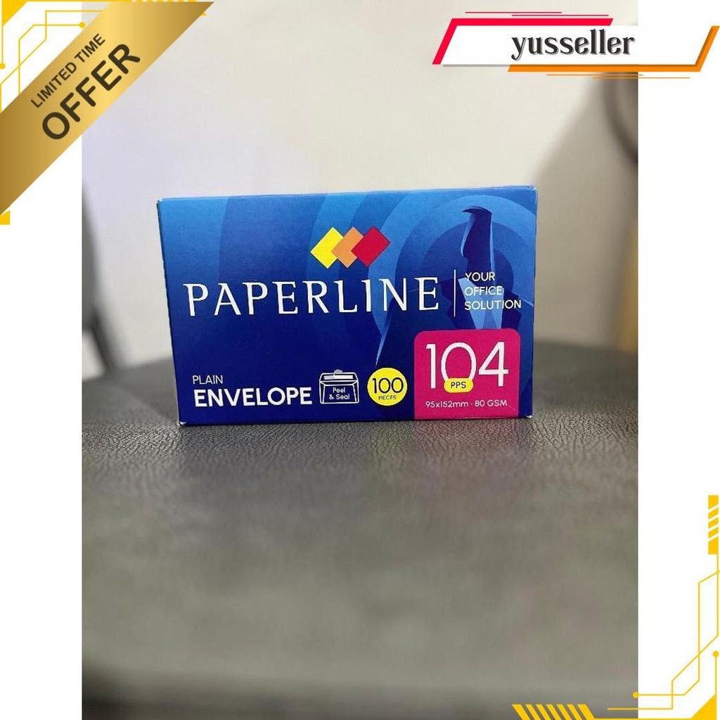 

Amplop Merk Paperline No 104 / No 90 Harga 1 Pack Isi 100Pcs Termurah Banget