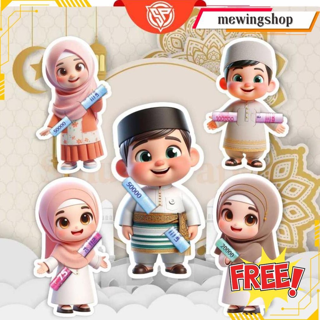 

1 Pack Amplop Karakter 2025 Amplop Lebaran Angpau LucuIsi10Pcs Bisa Cod