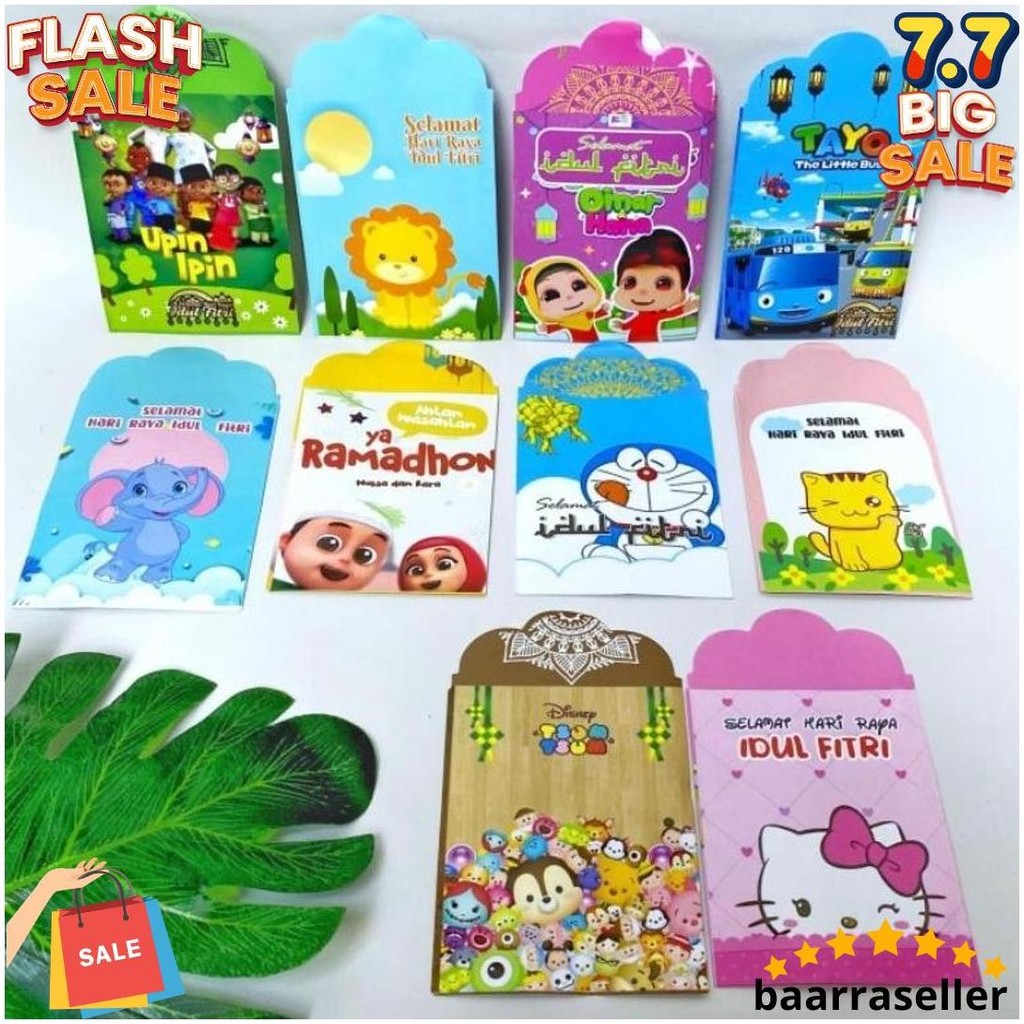 

1 Pack (Isi 50 Pcs) Amplop Lebaran 2025, Amplop Idul F Siap Kirim