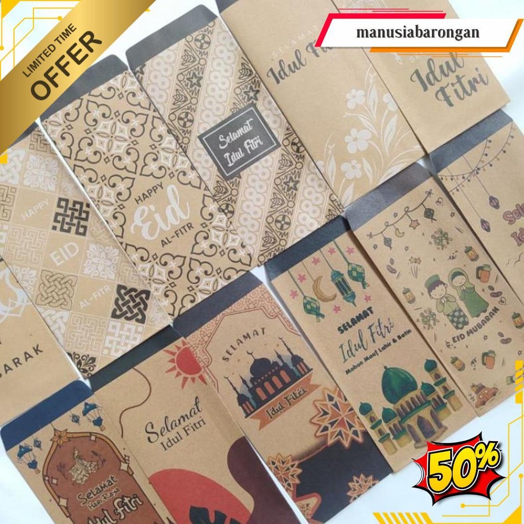 

Amplop Lebaran Kraft Coklat Isi 10|| Uang Tanpa Dilipat Original Produk