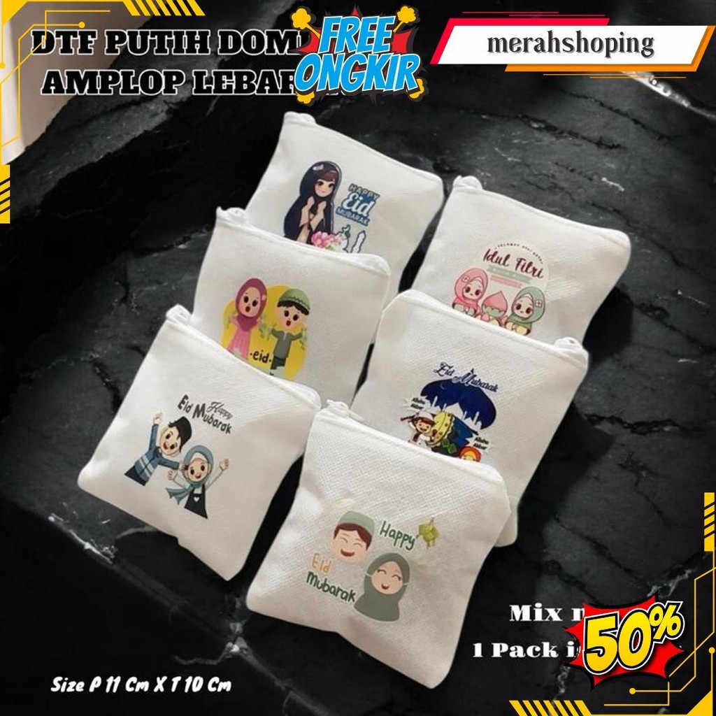 

Dtf Putih Dompet Amplop Lebaran Dtf Putih 1 Pack Isi 12Pcs Cod