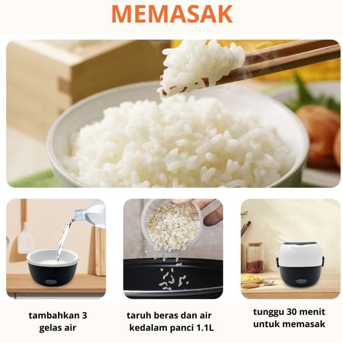 Sale Electric Lunch Box Portable Pemanas Makanan Elektrik Multifungsi